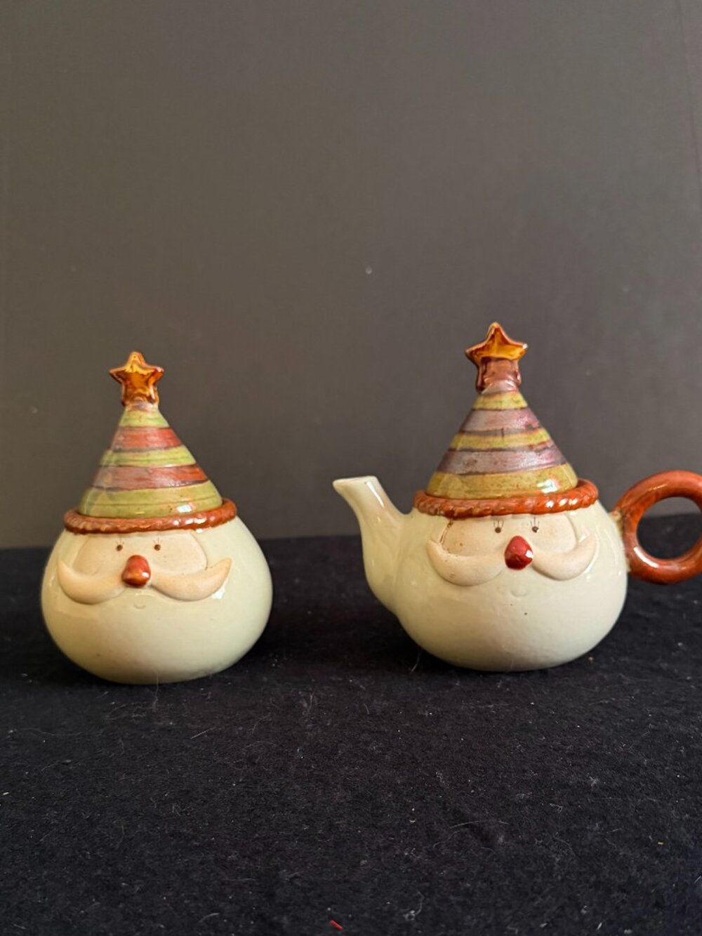 ‘🎄Christmas In July” Christmas Traditions’ Santa Stoneware Teapot/Sugar Bowl